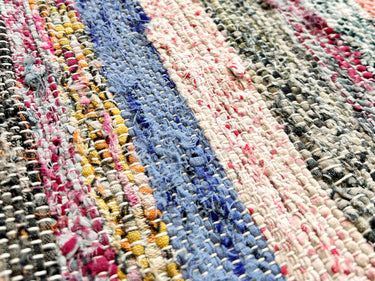 裂き織りキリムクッション（C-13774）の拡大写真