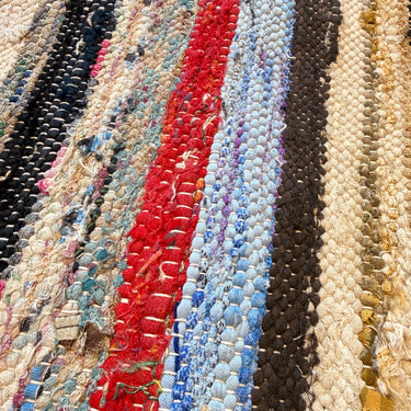 オールドキリム（裂き織り） キリムクッションカバー　30×45㎝　(C-14022)