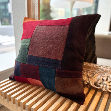 アンティークキリム パッチワーク  キリムクッションカバー　45×45㎝　(C-15552)