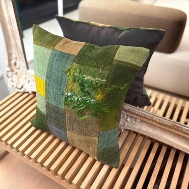 アンティークキリム パッチワーク  キリムクッションカバー　45×45㎝　(C-15587)