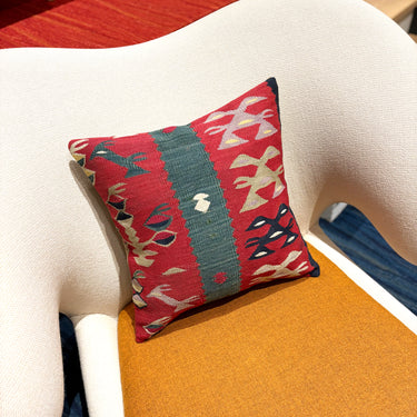 アンティークキリム キリムクッションカバー　40×40㎝　(C-15611)