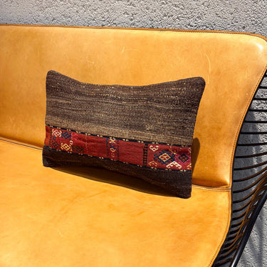 アンティークキリム キリムクッションカバー ジャジム　25×40㎝　(C-15696)