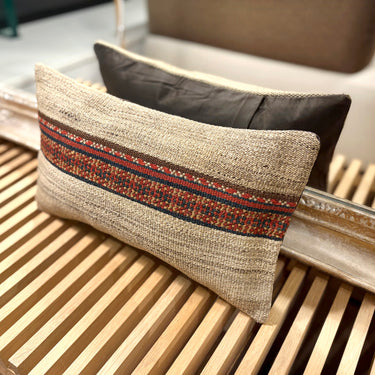 アンティークキリム キリムクッションカバー ジャジム　25×40㎝　(C-15701)