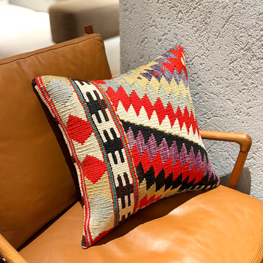 オールドキリム キリムクッションカバー　45×45㎝　(C-15832)