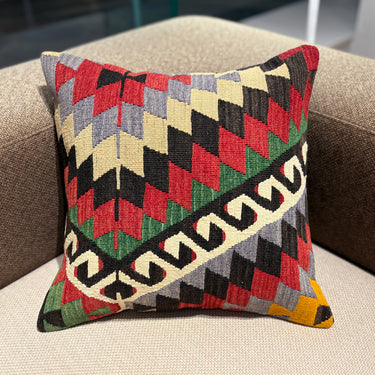 オールドキリム キリムクッションカバー　45×45㎝　(C-15843)