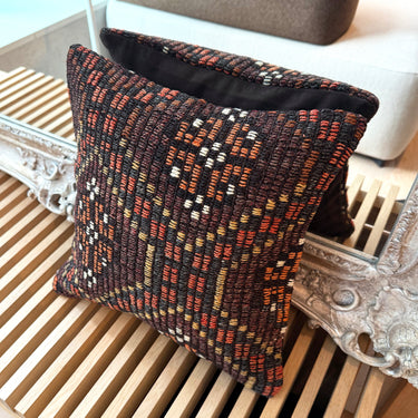 オールドキリム キリムクッションカバー　35×35㎝　(C-7845)