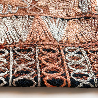 刺繍クッション  キリムクッションカバー　25×40㎝　(C-15339)